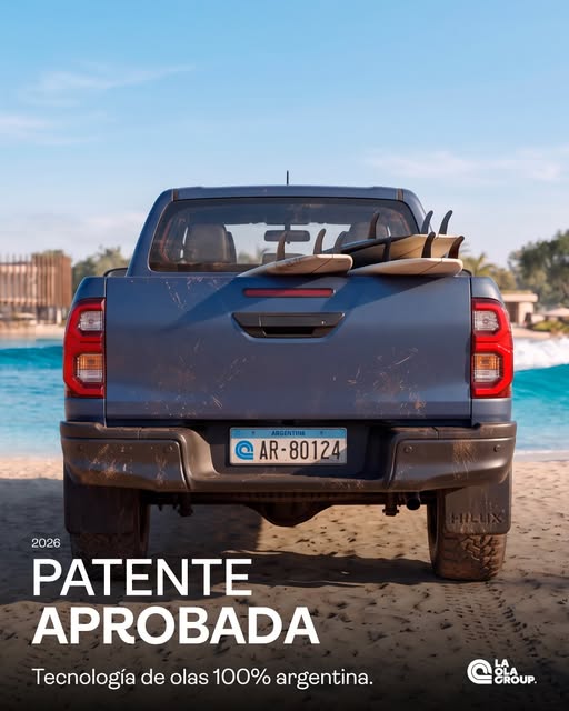 Publicación: patentamos nuestra tecnología de generación de olas artificiales, AR-80124